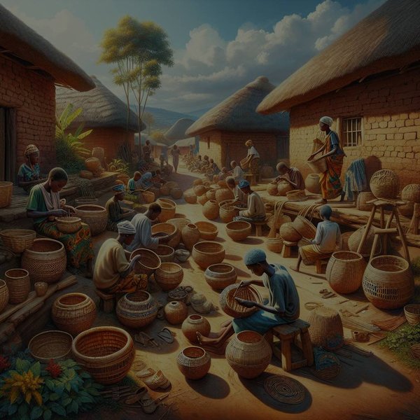 Où apprendre la vannerie traditionnelle dans un village du Rwanda ?
